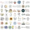 Bible Verse Sticker, 50pcs/set Creative Bible Verse Stickers, DIY Decorative