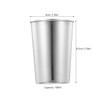 SOLUSTRE Stainless Steel Water Tumbler Cup for Bathroom and Home