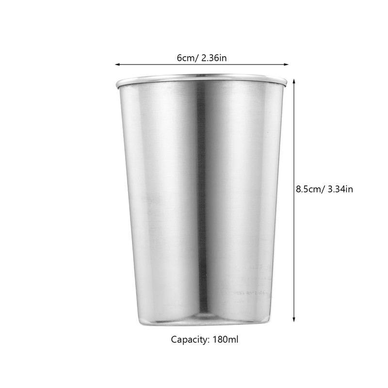 SOLUSTRE Stainless Steel Water Tumbler Cup for Bathroom and Home