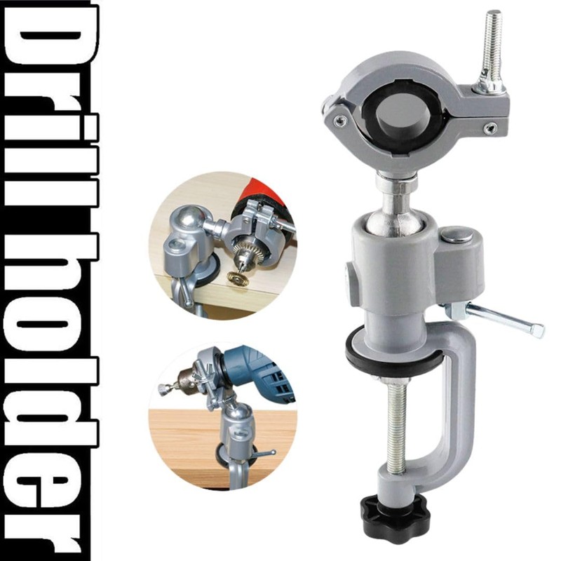 RER Drill Stand Holder Router Grinder Table Vise 360 Degree