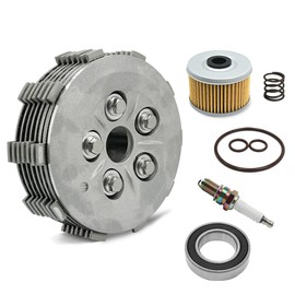 GOLKNHA 400EX Clutch Kit & Steel Friction Plate & Hub Pressure Plate for Honda Sportrax 400 TRX400EX TRX 2X4 1999-2004 OEM# 22121-HN1-000 22350-HN1-000