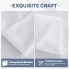 Lavisun Twin Flat Sheets 6 Pack,White Brushed Microfiber Bed Sheets,
