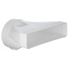 Steinberg14 White 220x55mm - Ø 125mm Flat Channel to Round