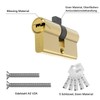 MANICAF Knob Cylinder 30/30, Euro Cylinder Lock, Lock Cylinder with