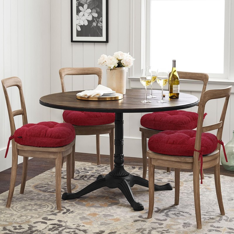 BUYUE Double-Layer Thickened Chair Cushion for Dining Chair, Natural Latex
