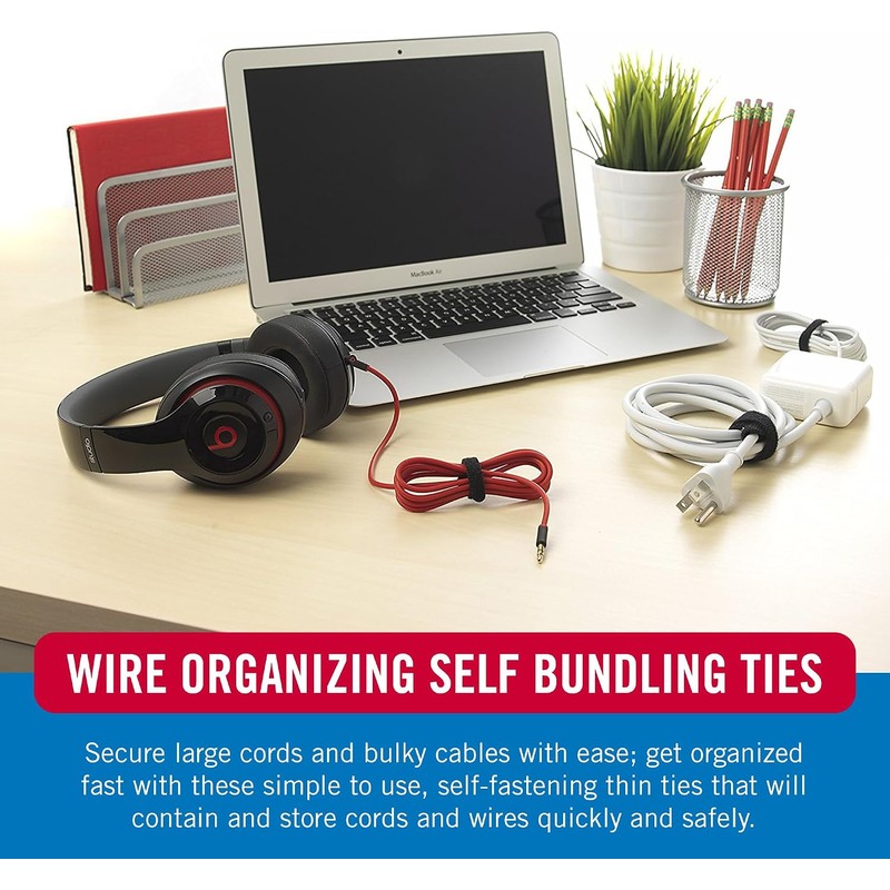 VELCRO Brand 150pk Cable Ties Value Pack Replace Zip Ties