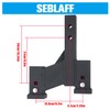 SEBLAFF Trailer Dual Hitch Extender Replacement for 2 Inch Receiver