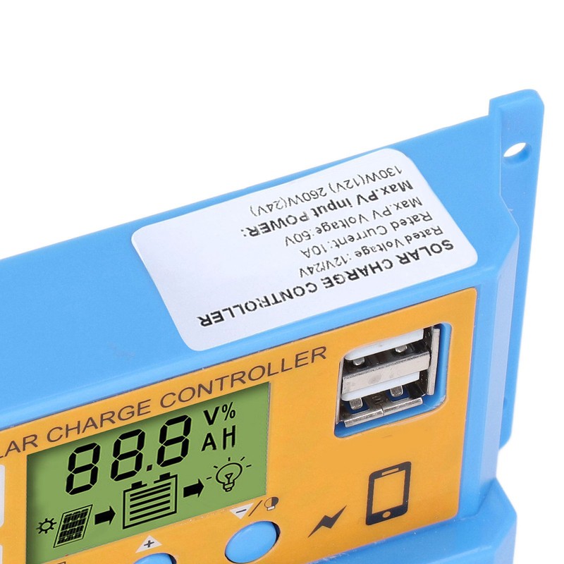 Solar Controller Digital Display Solar Panel Charge Controller Battery Intelligent