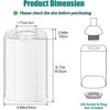 Spiglamm 3-Pack Square Glass Shade Replacement for Light Fixtures, 5.71in