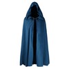 MCJC Medieval Hooded Cape, Kids Renaissance Cosplay Cloak,Wizard Costume