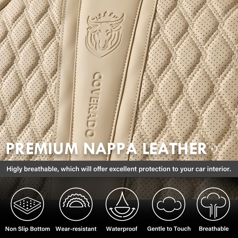 Coverado Front Seat Covers, Car Seat Covers Front Seats, Nappa
