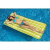 Inflatable Transparent Cool Stripe Swimming Pool Mattress - 72" -