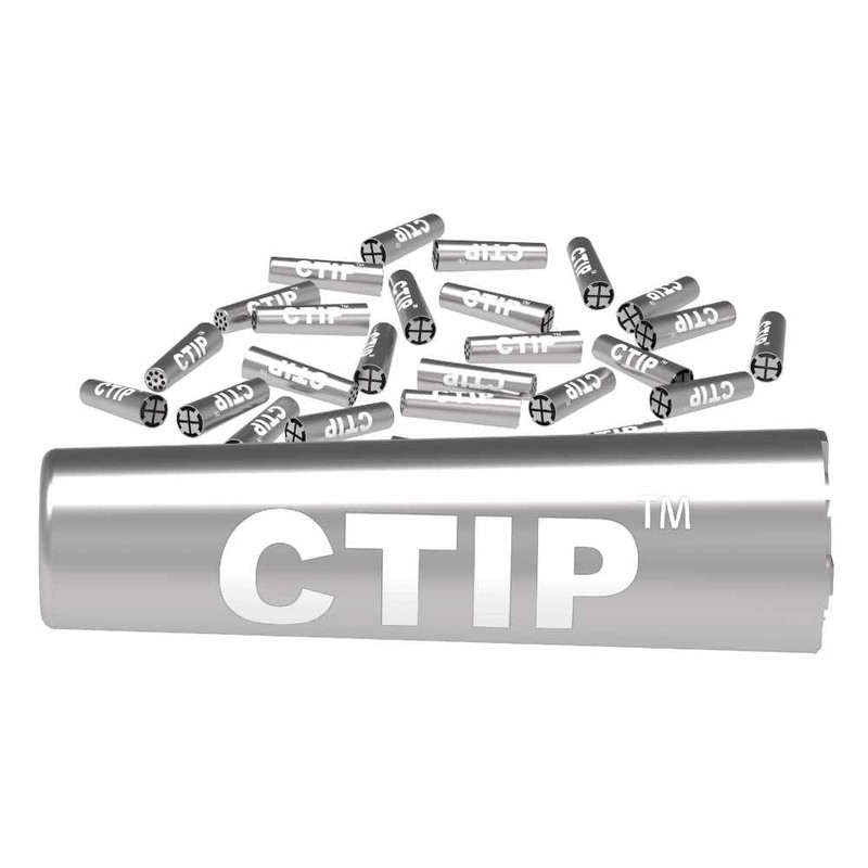 CTIP Aktivkohlefilter ø 6-7mm konischer Aluminium Filter + Joint Tube
