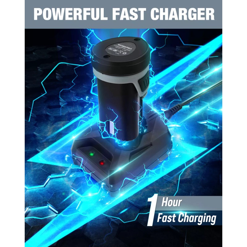 Workpro Cordless 12V Mini Buffer Polisher 5 Variable Speed Up