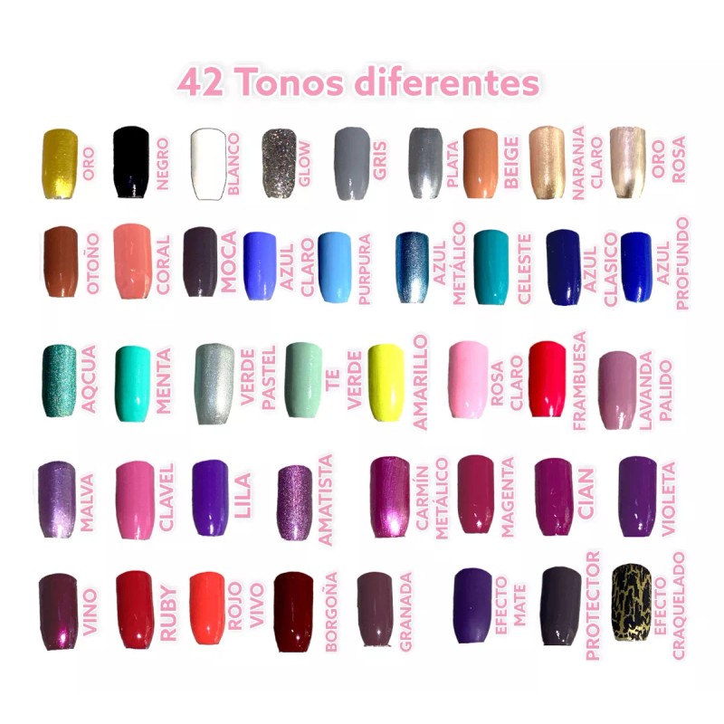 AOLI Esmaltes Kits Para Uñas 6 Colores Larga Duración Para