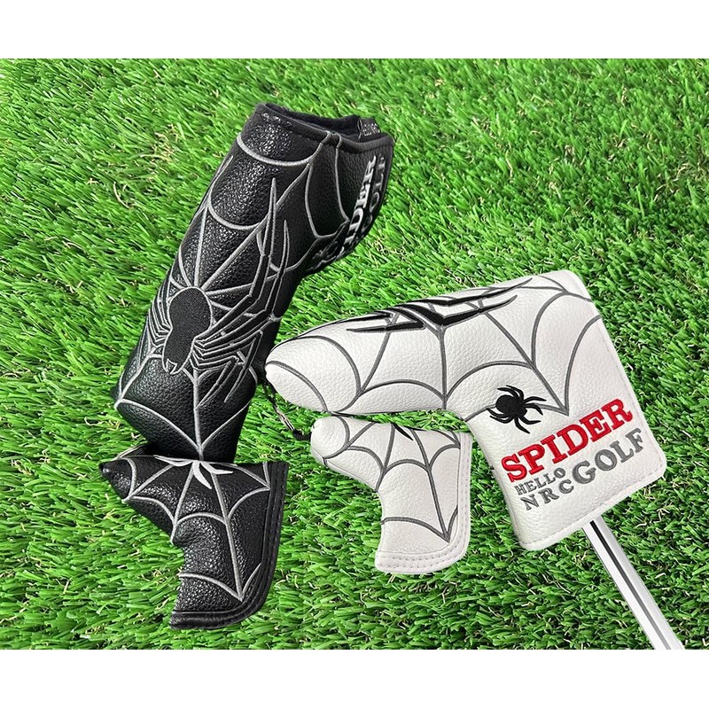 Golf Headcover Putter Cover with Key Ring Pin Mallet Fit