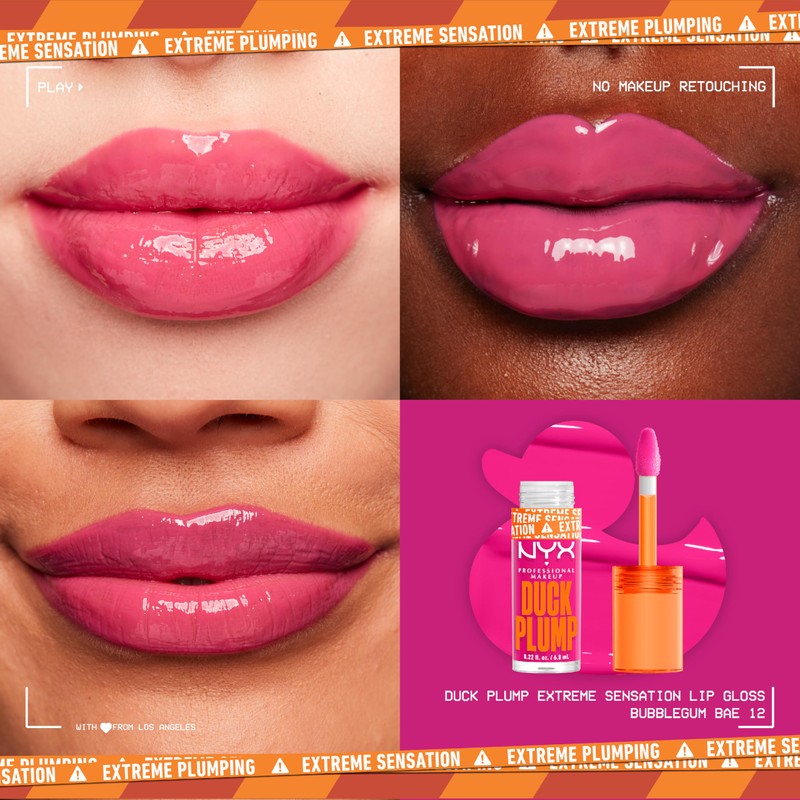 NYX Professional Makeup Lip Gloss with Pout Effect, Glossy Finish
