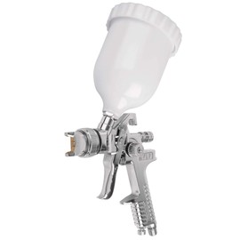 Truper PIPI-442 Pistola para Pintar Gravedad HVLP,Vaso plástico, Boquilla 2.0 mm, Blanco