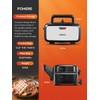 FOHERE Sandwich Maker 3 In 1 Waffle Maker With Removable