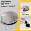 FRANSITON Waterfall Faucet Bathroom Faucet Single Handle One Hole Brushed