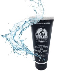 Man 'S Beard – Peeling Scrub 100 ml Face and Body in Crystals of the skin from impurities – Brown direct from France