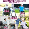 Wheelchair Side Bag, Wheel Chair Armrest Pouch Accessories with Cup