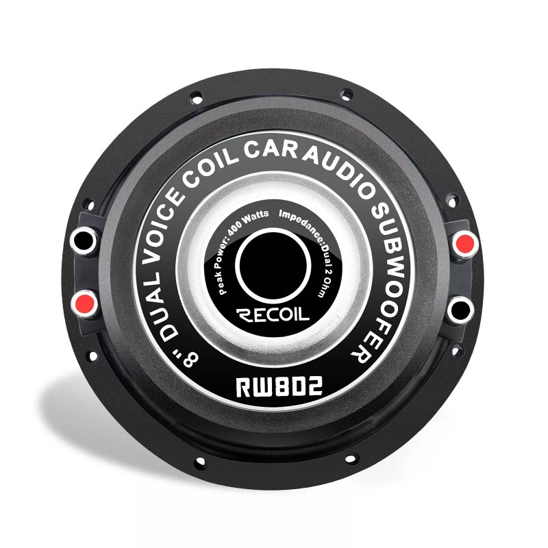 Recoil RW8D2 Echo Series 8 Inch Car Audio Subwoofer 2