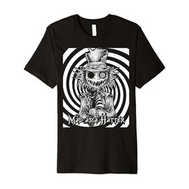 Mad Hatter Alice In Wonderland Psychedelic Madness Premium T-Shirt