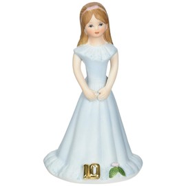 Enesco Growing Up Girls “Brunette Age 10” Porcelain Figurine, 5.5”