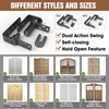 Saloon Door Hinges, Double Action Spring Hinge Self Closing, Heavy