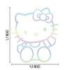 Cute Kitty Kat Holographic Silver Decal for Cars Laptop Skateboard