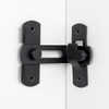 Wocoe 5 Packs Matte Black 90° Flip Latches，Premium Right Angle