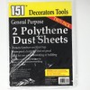 Pack of 8 Polythene Dust Sheets for Decorating or Building