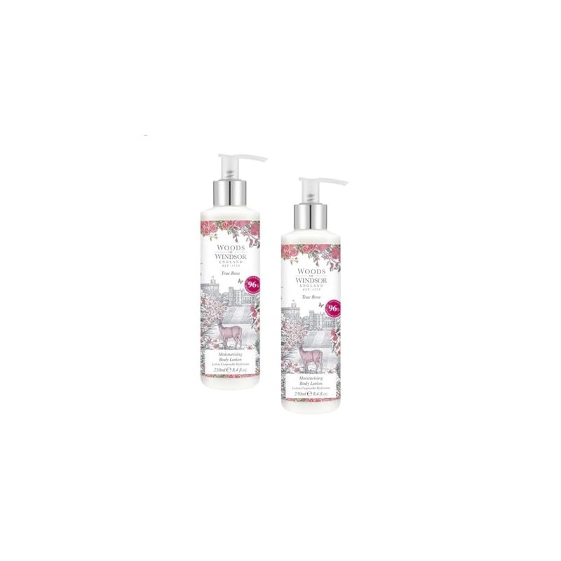 2 x Woods of Windsor Körperlotion Ture Rose je 250ml