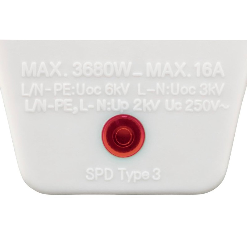 Hama Socket adapter, surge protection (earthing contact plug, increased touch