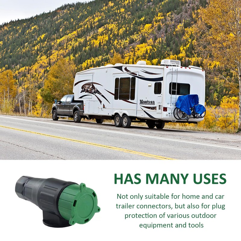 2-Piece 13-Core Plug Protection Cover, Plastic Dust Cover, Socket Protection