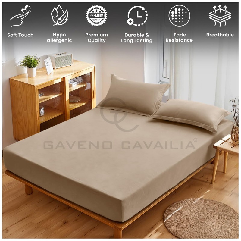 GC GAVENO CAVAILIA | Plain Dyed Bedding Bedsheet - Ultra