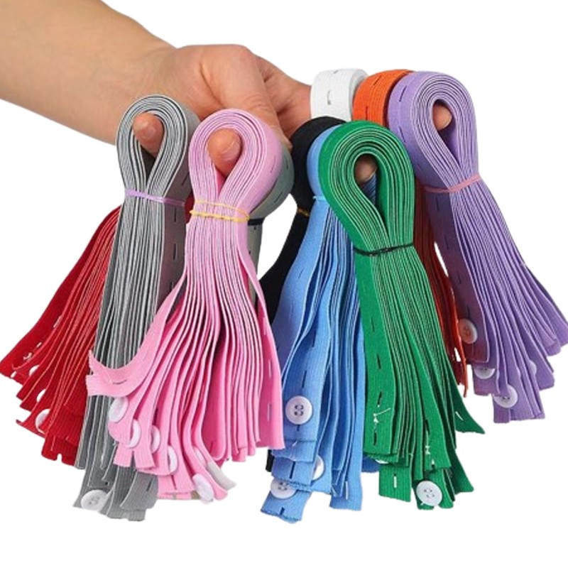 YQQKIRA520 100-Pack Storage Elastic Bands with Buckle: Clothing Storage Solution