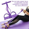 6 Tube Workouts Resistance Band, TPE Durable Sit-up Pull Rope,
