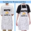 BNQL Math Apron Math Gifts for Math Lovers Gift Mathematics