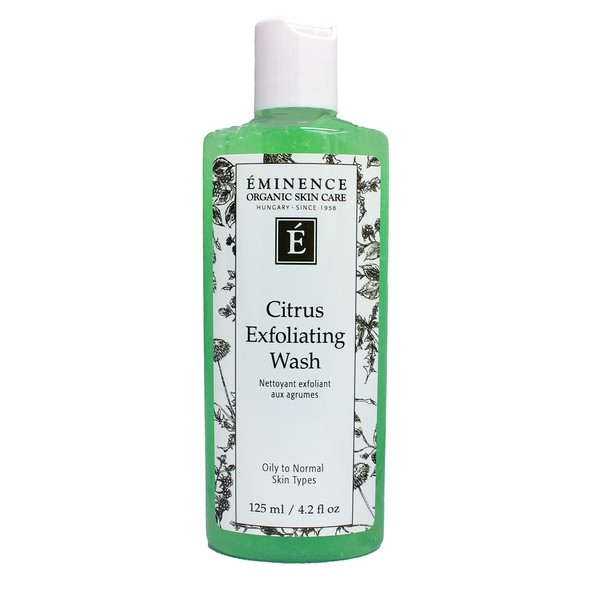 Eminence Organic Skincare Citrus exfoliating wash 4.2oz, 4.2 Ounce