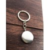 Unbranded Round Stainless Steel Locket Keychain Key Ring, Gift for