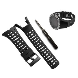 Octane Bands Replacement Strap for Suunto Ambit 3 Peak and Ambit 2 - Premium Waterproof Watch Band 24mm - Screwdriver Included (Black Spyder Edition)