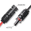 Peakelect Solar Connector to DC 5.5mmx2.1mm Adapter Extension Cable 16AWG