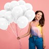 DazzJoy Balloons White, Pack of 10 Metallic White Balloons Wedding