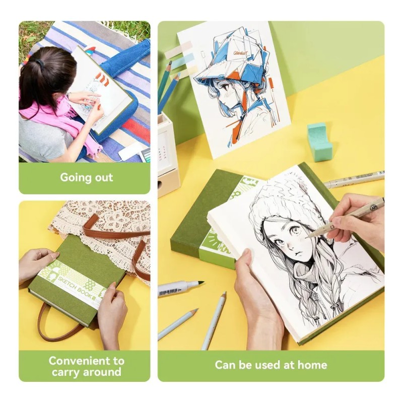 Caderno De Desenho E Esboço A5 Arrtx Com 120 Páginas