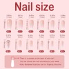 Yivaiks Bling Press on Nails Medium Length Coffin Nails Rhinestone