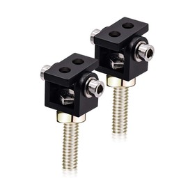 Biqing Mini Motorcycle Spotlight Bracket, Universal Motorcycle LED Headlight Expansion Mounting Bracket G90 Hole 8mm Fog Light Mounting Bracket,2PCS