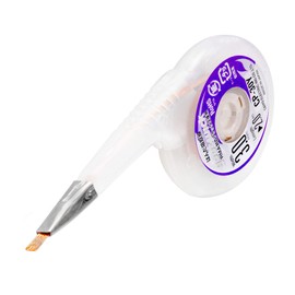 Taiyo Electric Sangyo (Goot) Solder Suction Wire, 0.12 inch (3.0 mm) Wide, Stainless Steel Base, Includes Dispensing Case, 6.6 ft (2 m) Roll, CP-30Y, Made in Japan