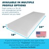 Foamma 2" x 18" x 34" High Density Upholstery Foam